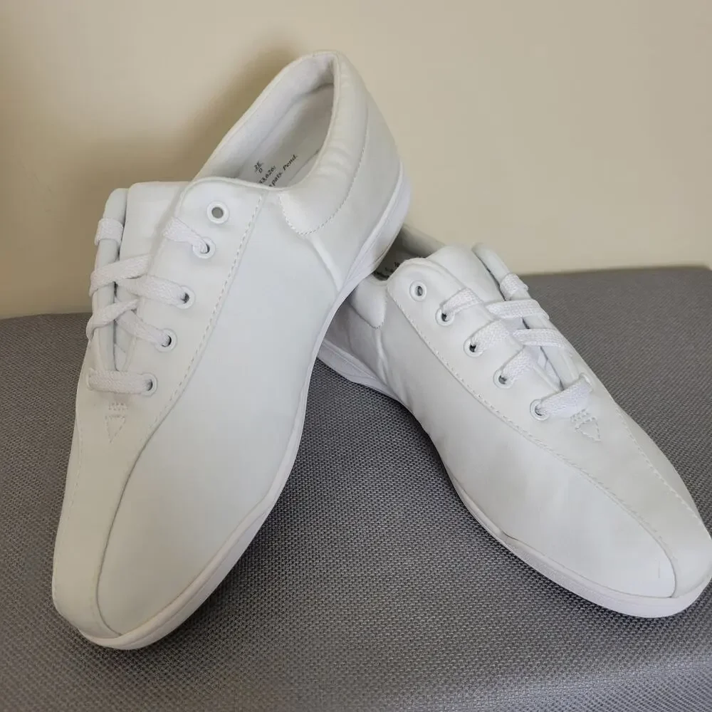 NWOT/B Easy Spirit 10D White AP1 Lace Up Walking Sneaker Shoe Textile - Picture 2 of 15